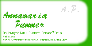 annamaria pummer business card